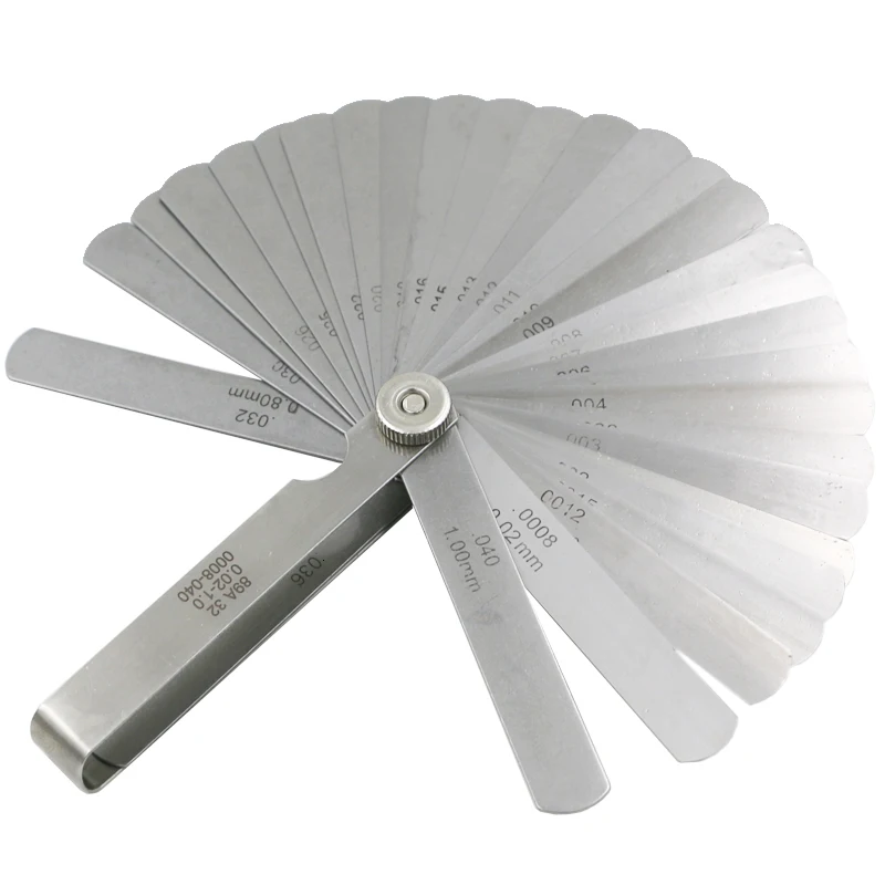 

0.02-1mm Newest 32 Blade Feeler Gauge Tune Up Thickness Set Measuring Tools