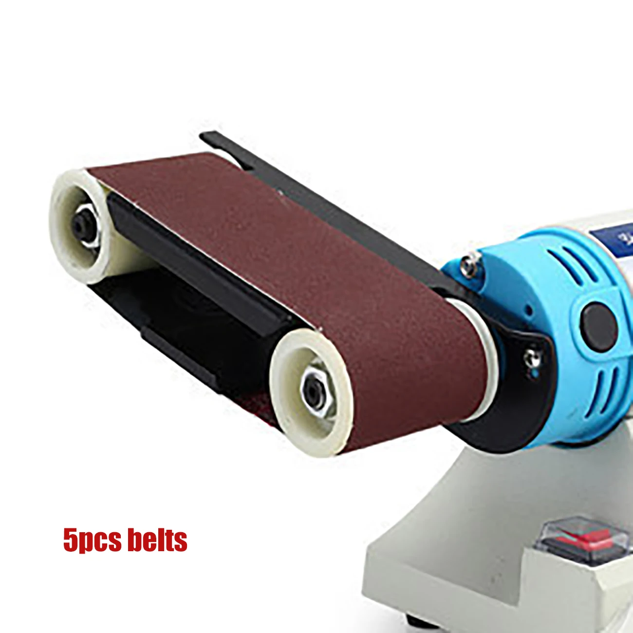 Mini Sander Grinder Table Abrasive Belt Head Sand Belt Band Multifunctional Polishing Machine Table Grinding Metal Woodworking Grind Machine DIY