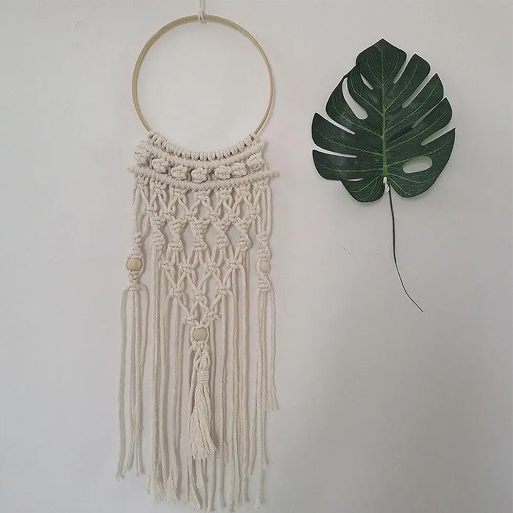 

Dream Catcher Macrame Wall Hanging Hand-woven Tapestry Nordic Style Room Decoration Wall Macrame Dream Catcher
