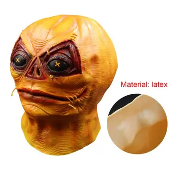 

Halloween Horror Pumpkin Latex Mask Scare Full Face Covered For Adults And Children Cosplay Prank Props