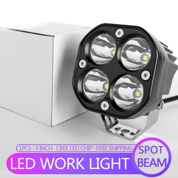 

With Bracket Working Light 6 Lamp Beads 6000K Waterproof 30 ° angle 12W LED Car Auto Auxiliary