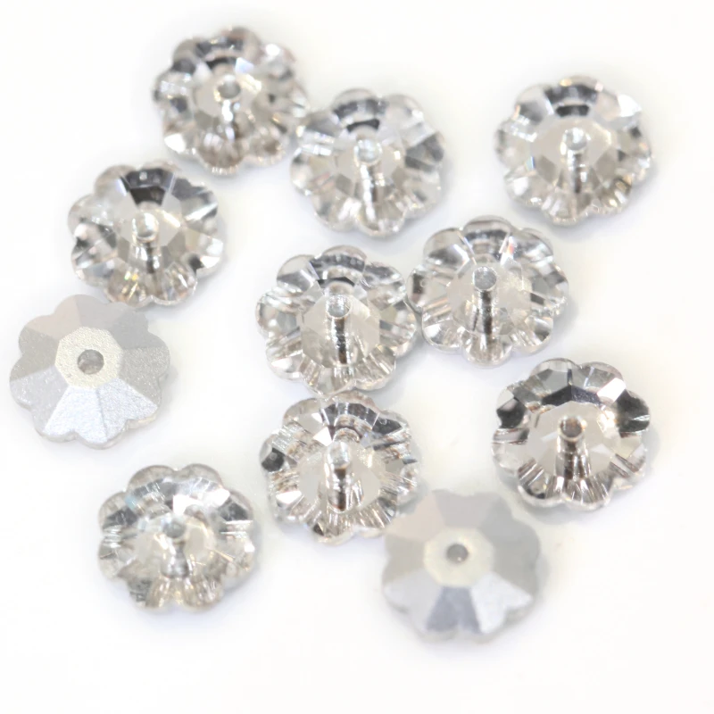 Flower Crystal ab Oleeya Glass sew on rhinestones