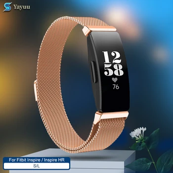 

YAYUU Band For Fitbit Inspire/Inspire HR Band Replacement Milanese Loop Magnetic Stainless Steel Strap Bracelet Belt Accessories