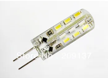 

10pcs G4 3W SMD 3014 24Leds Bulbs led lamp Chandelier Crystallights DC 12V Non-polar Warm/Cool White Free Shipping
