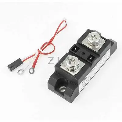 

3-32VDC / 380VAC 200A SSR Solid State Relay w Plug Wire