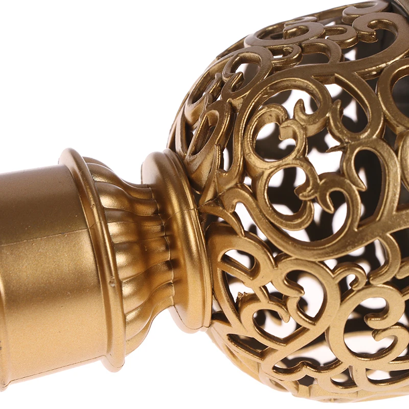 Description Picture 3 of itemNew 2Pcs Multiple Sizes Curtain Rod Cap Finials Plastic Vintage Drapery Rail Ends