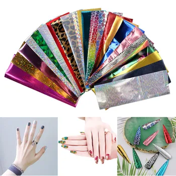 

24Rolls/set Nail Art Foils Shinning Mixed Beauty Nail Art Decoration nail sticker nail foil наклейки для ногтей