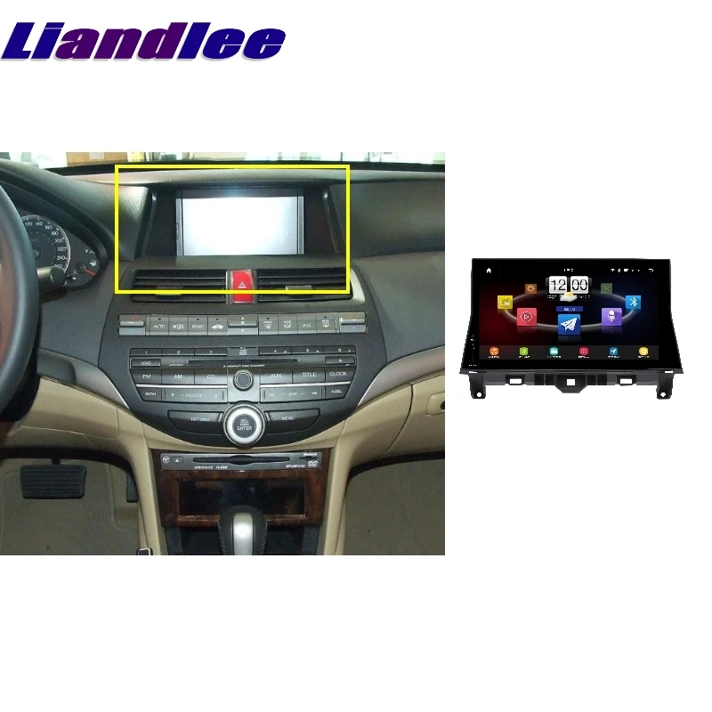 Для HONDA для Accord 2008~ 2012 LiisLee автомобильный мультимедиа, ТВ DVD gps аудио Hi-Fi Радио Стерео стиль навигация NAV навигационная карта