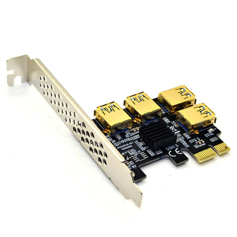 PCI-E PCI Express Райзер-карта 1x до 16x1 4 слот USB 3 0 PCIE порт усилитель концентратор адаптер