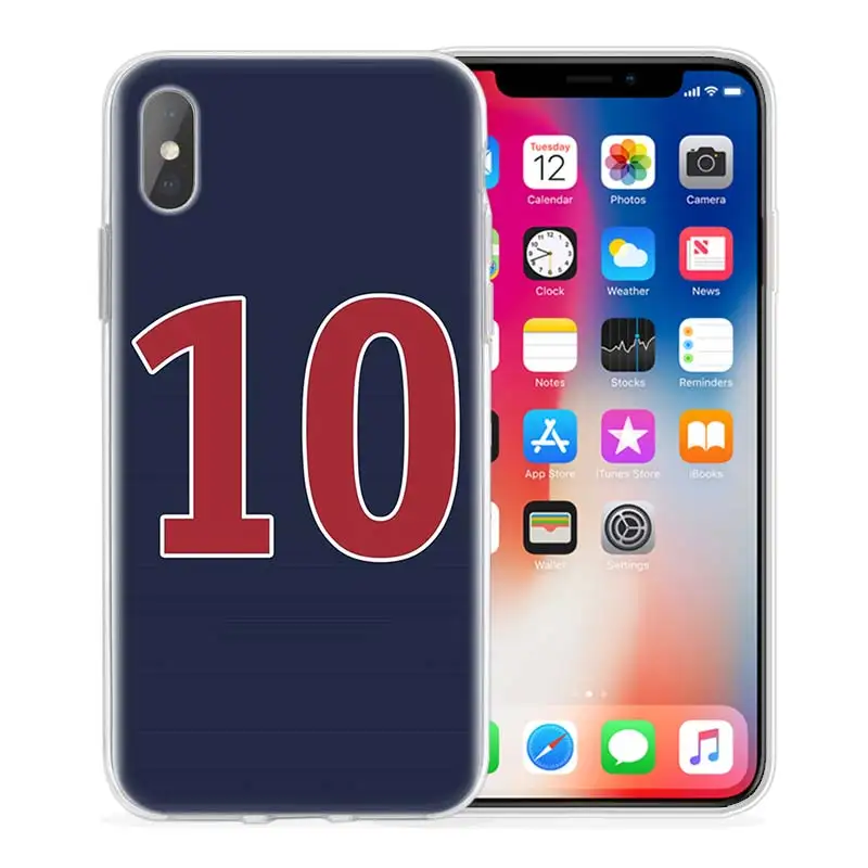 Чехол с номером 10 для Apple iphone 11 Pro XS Max XR X 7 8 6 6S Plus 5 5S SE 5C силиконовый чехол для телефона