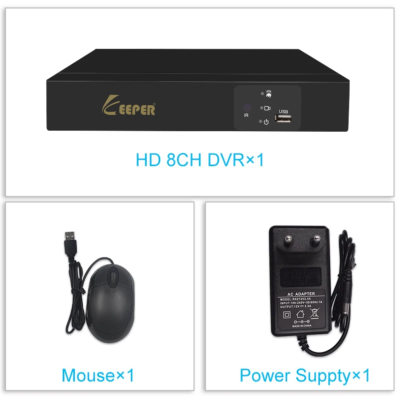 Хранитель 5MP XVR DVR безопасности AHD 4CH 8CH рекордер TCP IP BNC H.264 TVI CVI CVBS видеозапись Onvif видеонаблюдения