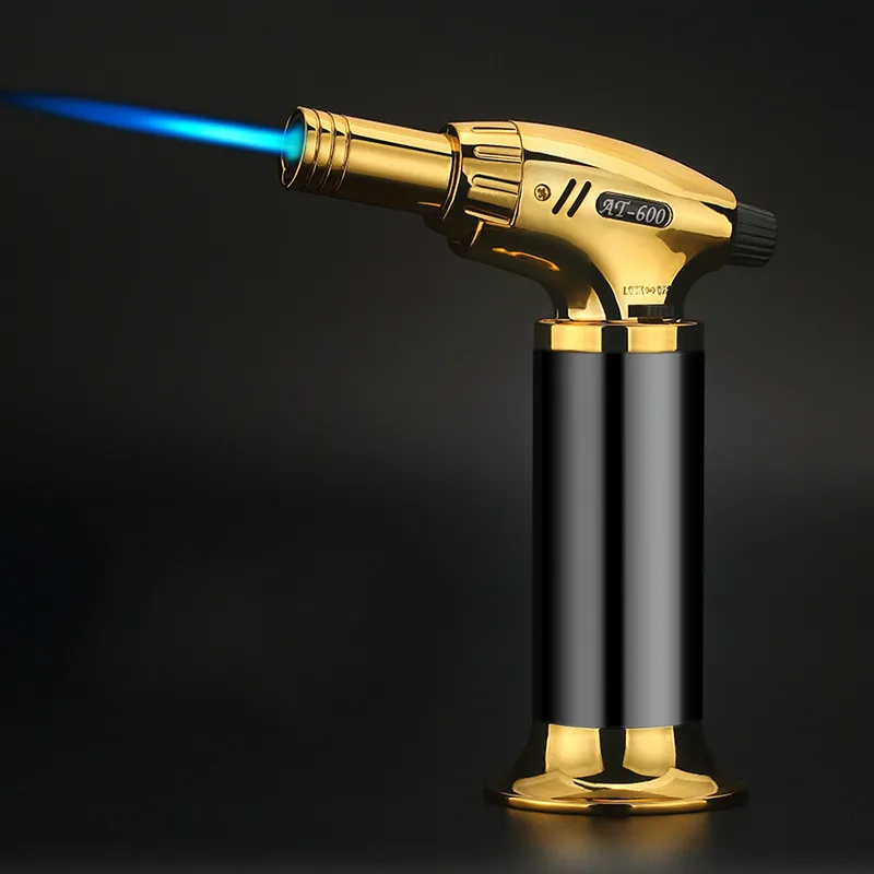 

Outdoor Barbecue Lighter Cigar Torch Turbine Lighter Jet Butagas Cigarettes 1300 C Gun Kitchen Wind Metal Lighter