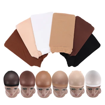 

2/10PCS Brown Wig Cap Hairnet Hair Mesh Wig Weaving Cap Stretchable Elastic Hair Net 5 color 2 Pieces/PACK