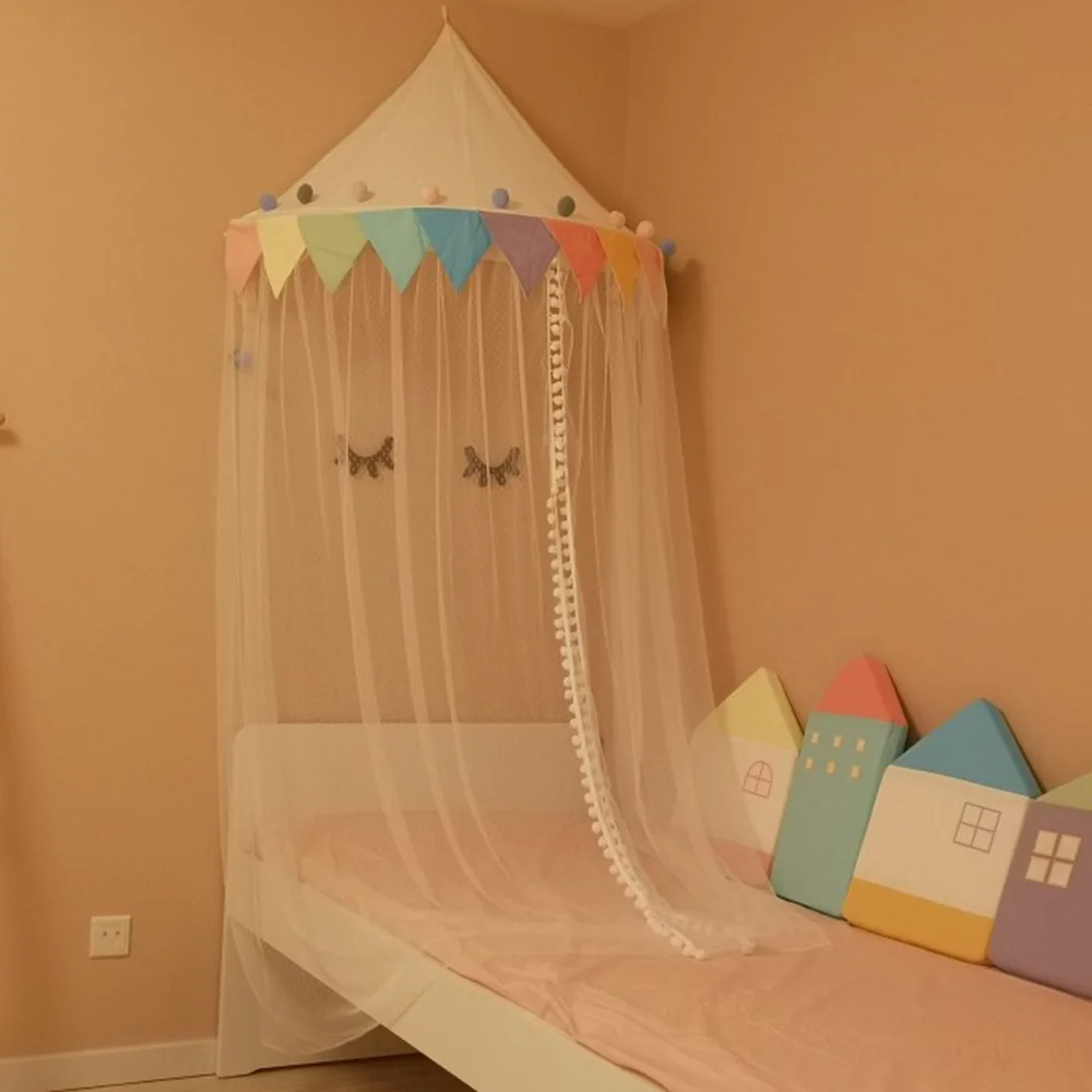 Детская игровая палатка вигвама Крытый игровой домик замок для детей девочки типи палатка портативная кроватка Навес палатка для детской спальни Декор