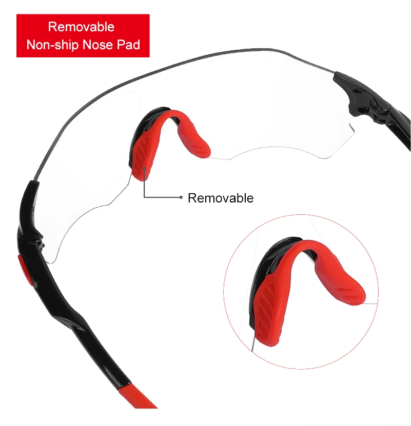 WEST BIKING Photochromic Cycling Bicycle Glasses for Men UV 400 Bike Eyewear Outdoor Sports MTB Bicycle Bike Sunglasses Goggles