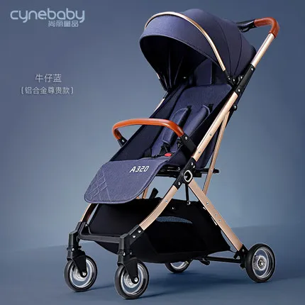 

Lightweight baby stroller folding baby umbrella car can sit reclining newborn pram simple portable children's travel trolley