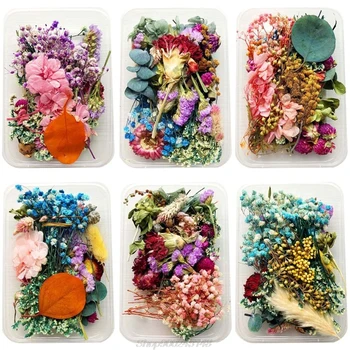 

1Box Crystal Epoxy Filler Dry Flower Mixed Nail Stickers Decorations Resin Filling Material Jewelry Making Au11 20 Dropship