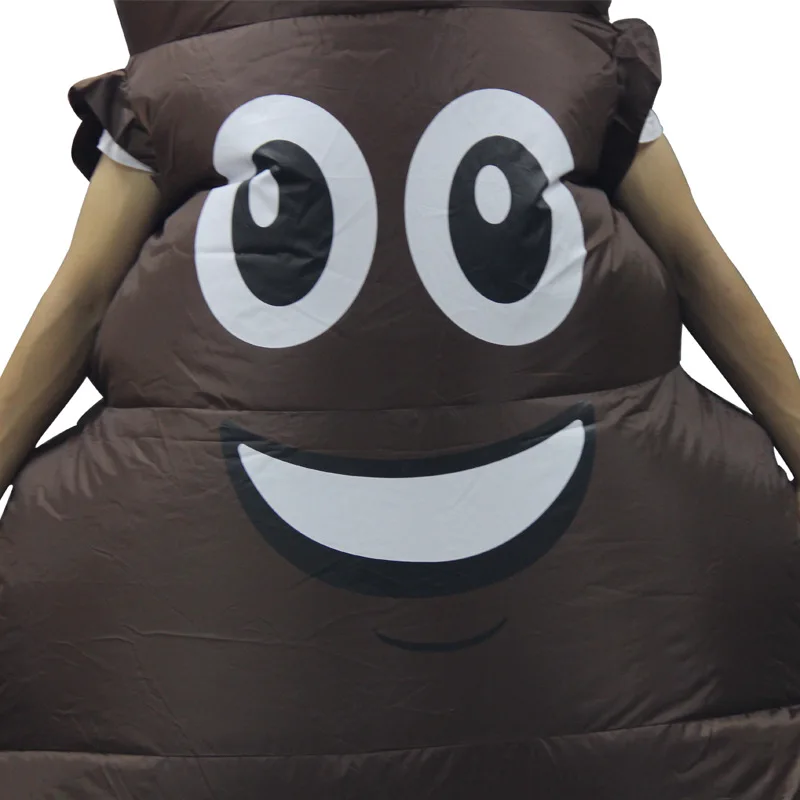 Надувной костюм для косплея из мультфильма Poo, рождественские забавные вечерние костюмы унисекс для взрослых, костюм на Хэллоуин для женщин и мужчин
