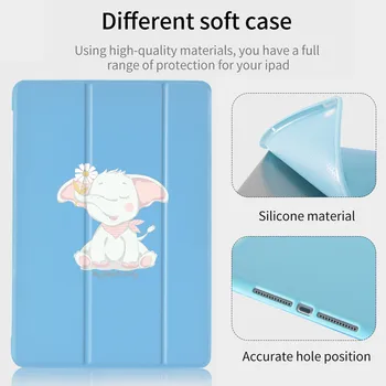 

Cute Elephant For iPad Pro 11 2020 iPad Case Funda Soft Silicone Back Cases Protective Cover iPad 7th Generation Case Mini 1 2 3