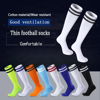 

Hot Sports High Long Socks For Men Football Unisex Knee Striped Men Women Socks