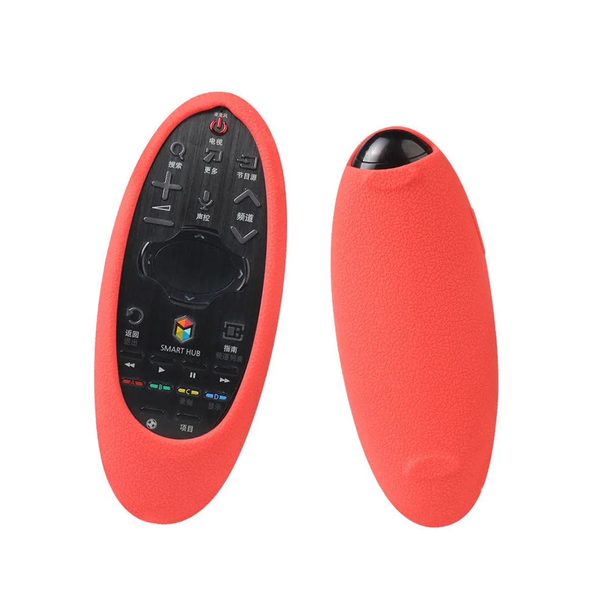 Противоударный силиконовый ТПУ защитный чехол удаленный разноцветный чехол для samsung BN59-01181B/82B/84B/85B Smart tv пульт дистанционного управления - Цвет: Красный