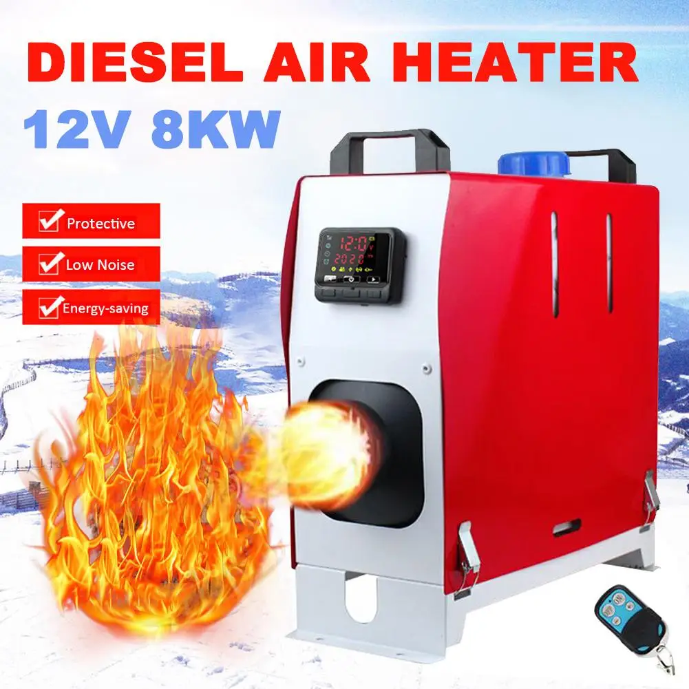 12V 8KW All In One Car Heater Air Diesel Engine Parking Heater Intelligent Car Parking Fuel Air Heater For Car Truck