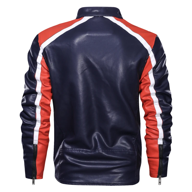 Мужская куртка из искусственной кожи, зимняя, теплая, флисовая, тонкая, ПУ кожа, пальто пилота, уличная одежда, мужская мотоциклетная куртка, большой размер, M-5XL, chaqueta hombre