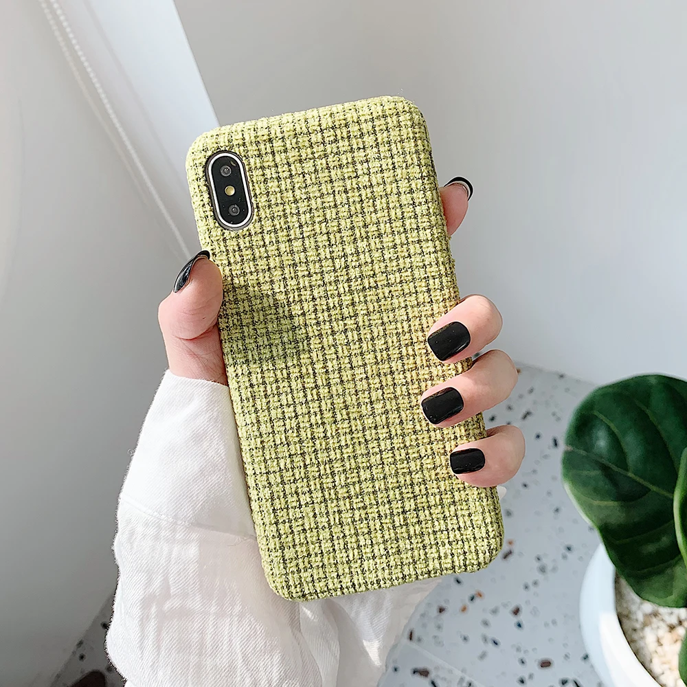 Роскошный lovecom сетчатый флисовый чехол для телефона для iPhone 11 Pro Max XR XS Max 6 6S 7 8 Plus X мягкий однотонный чехол для задней панели телефона s - Цвет: a