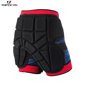 

TOPTETN Adult Men Women Protective Hip Butt Pad Padded Shorts Ski Skate Snowboard Activity Shorts Size S M L