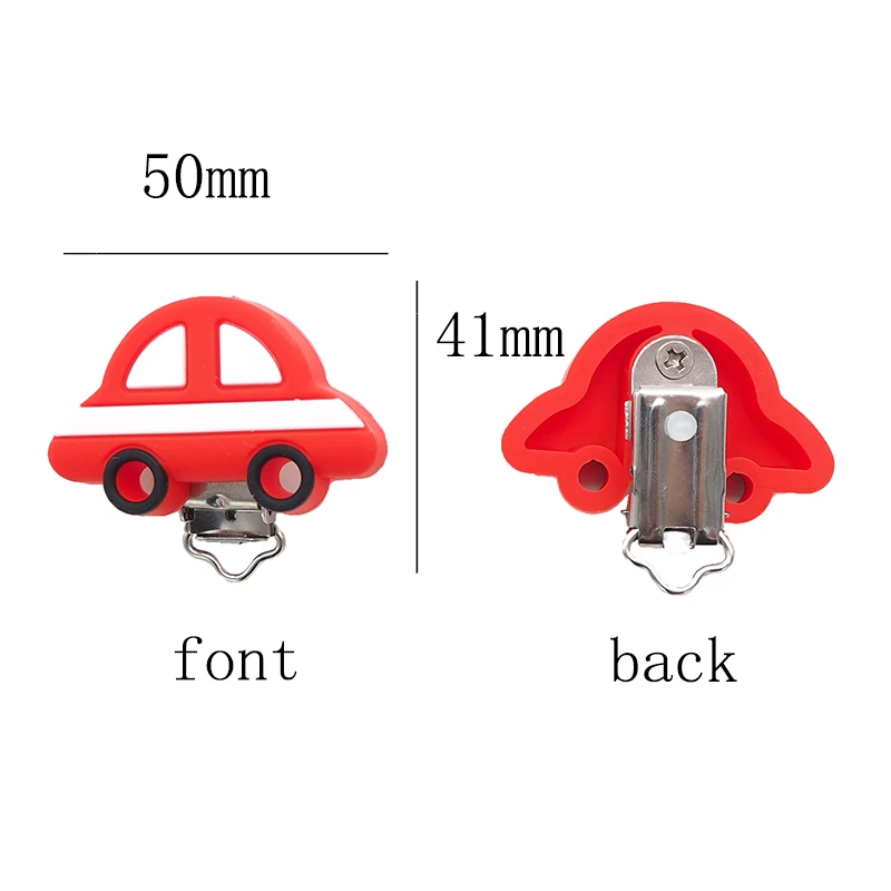 Chenkai 10 шт. силиконовая Автомобильная прищепка для соски прорезыватель из дфп бесплатно DIY зажимы для мыла цепочки ниппель бусина аксессуары