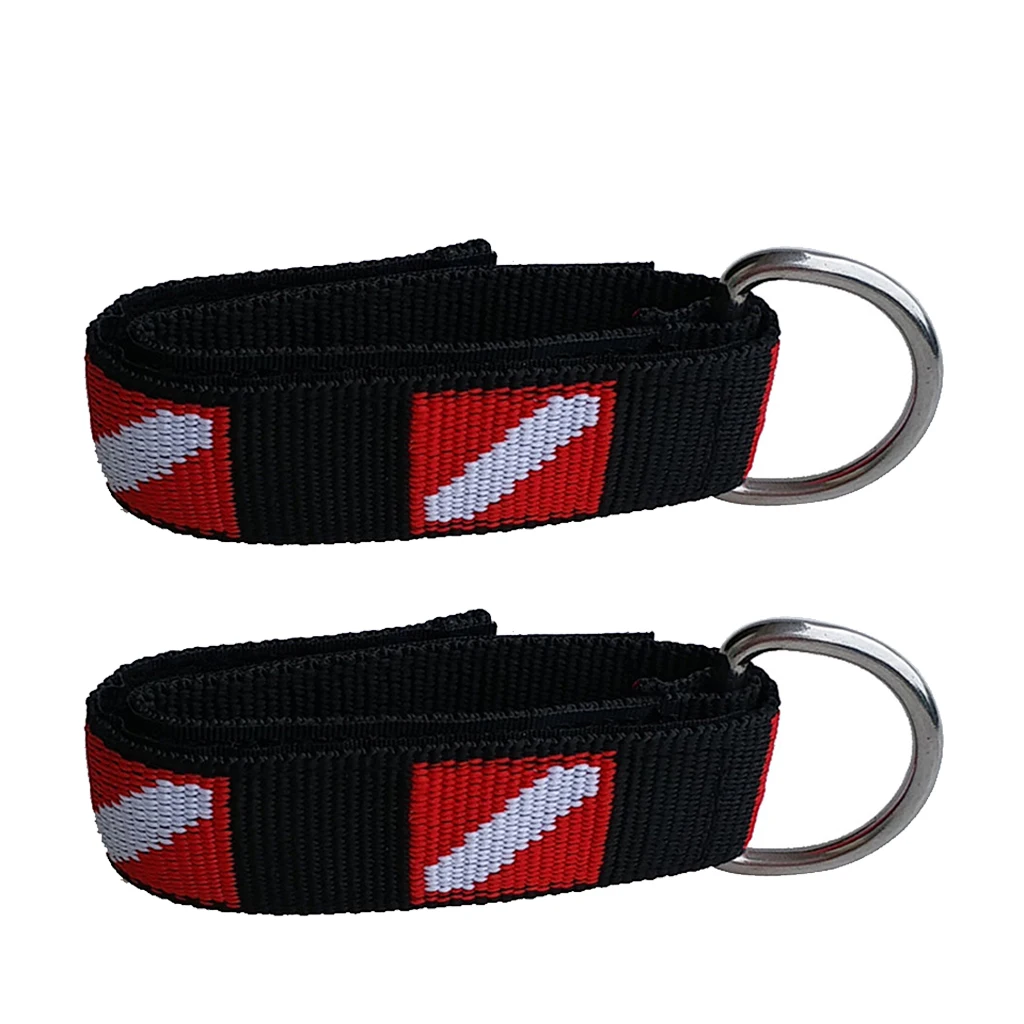2pcs/Set Diving Strap Belt Strap With D Ring For Torch Light Camera Holder