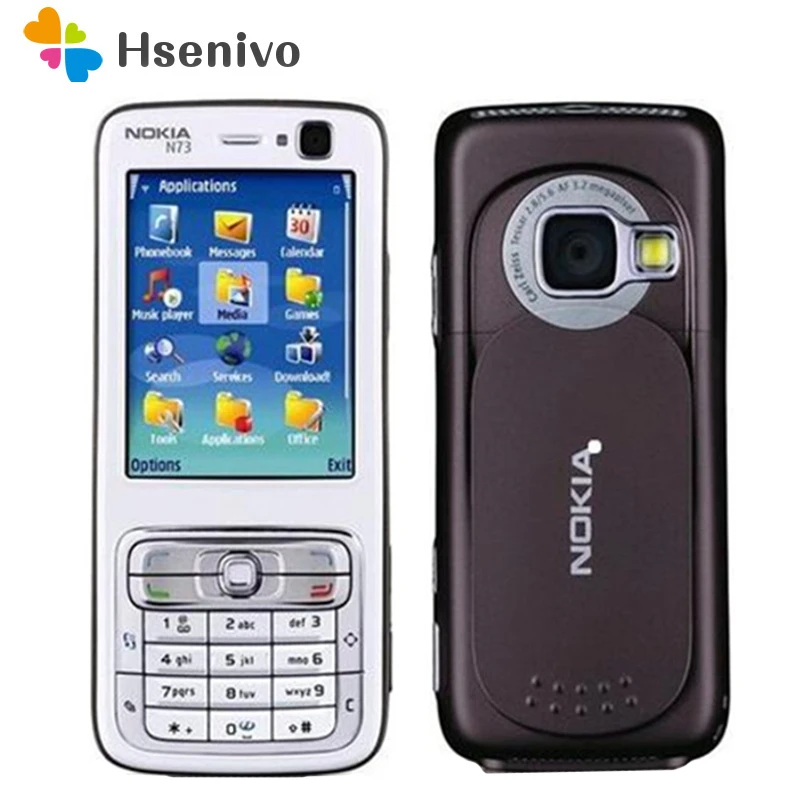 

10pcs/lot Original Nokia N73 Mobile Phone 3G GSM Bluetooth 3.15MP Unlocked N73 Refurbished Free shipping
