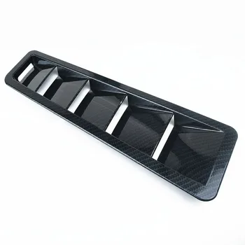 

2pcs/set Universal Carbon Fiber Style Hood Vent Louver Cooling Blind Panel Trim