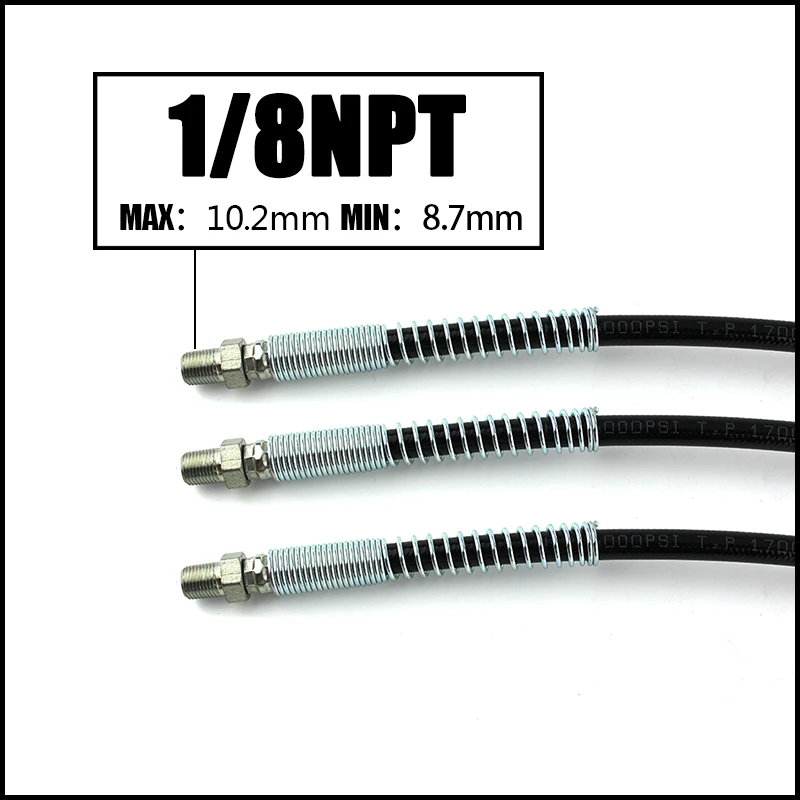 Пейнтбол PCP высокое давление шланг 1/8NPT x наружная резьба 6000psi 100 см длинное