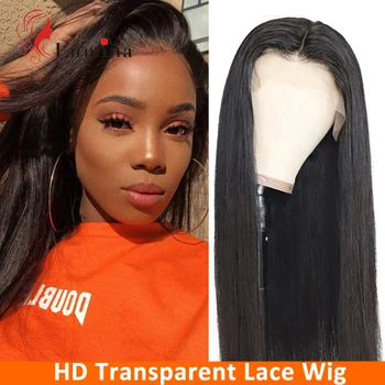 

HD Transparent Lace Front Wigs Peruvian Human Hair Wigs Pre Plucked For Women 13x4 Ear to Ear Lace Front Wig With Baby Hair 150
