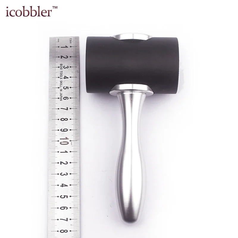 DIY Leathercraft Hammer Nylon Hammer Leather Carving Mallet Wood Handle For DIY Stamping Leather Craft Nylon Beat