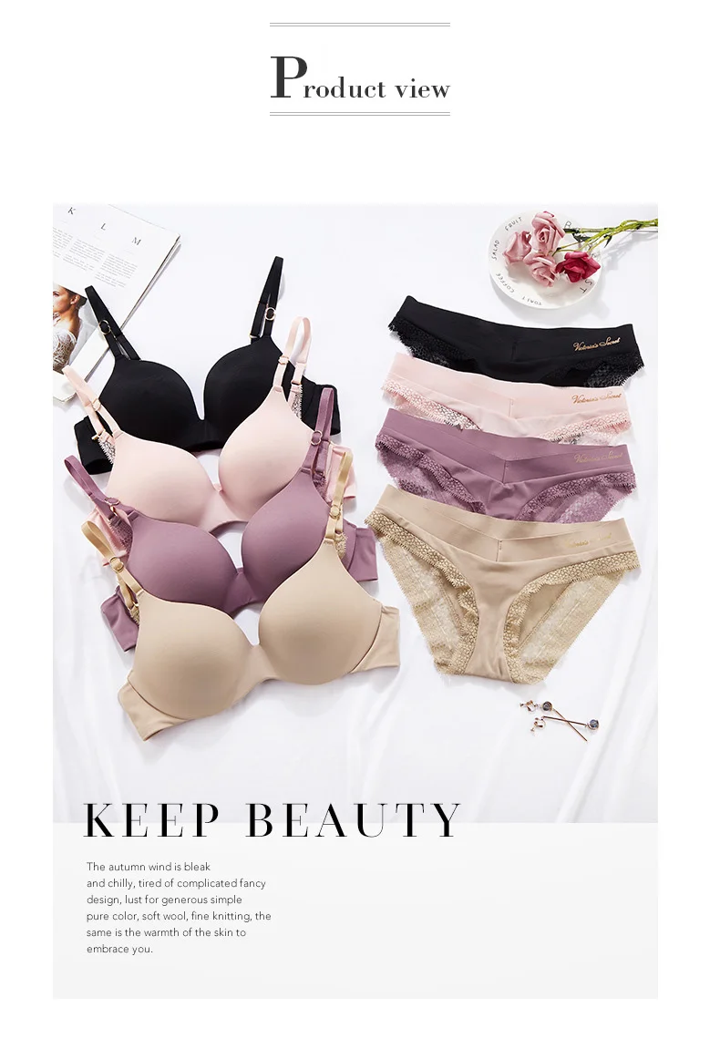 New lingerie adhesive seamless lingerie women's bra suit small bra gathered anti sagging fold up adjustable bra
