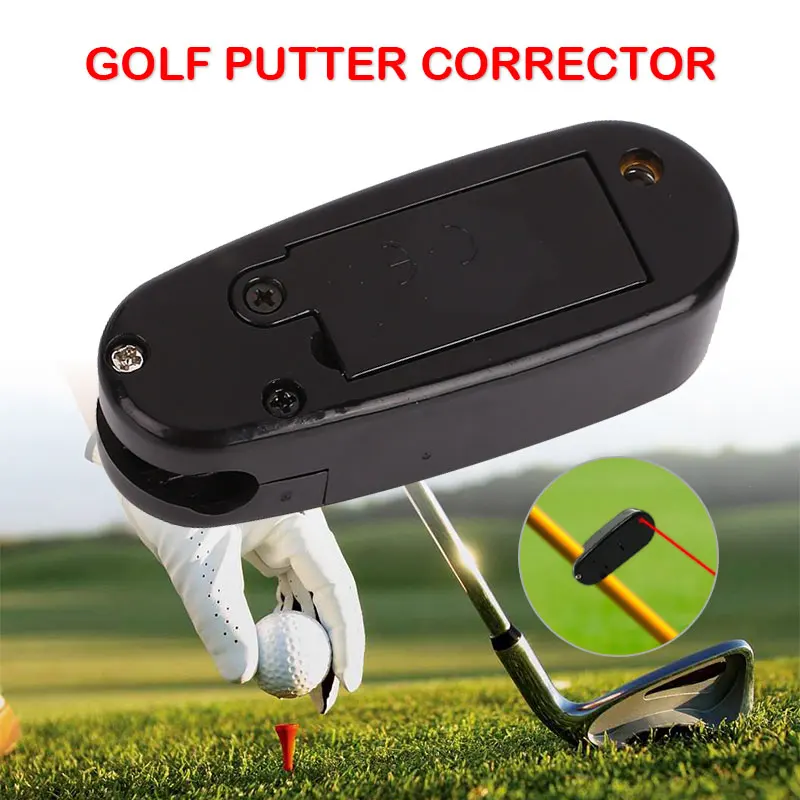 Паттер для гольфа лазер 2* LR44 для отдыха, игры на открытом воздухе, спортивные тренировки, черные тренировочные аксессуары для гольфа, линия для гольфа