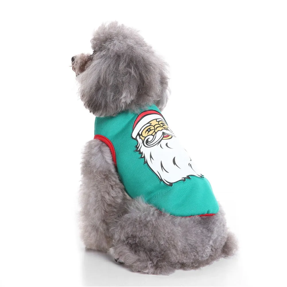 S/M/L/XL Рождественская одежда для домашних животных Honden Kledij одежда для домашних животных рождественские универсальные собаки полиэфирный костюм для маленькой собачки#0805