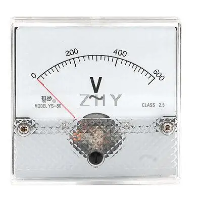 

YS-80 AC 0-600A Plastic Housing Analog Voltage Panel Voltmeter