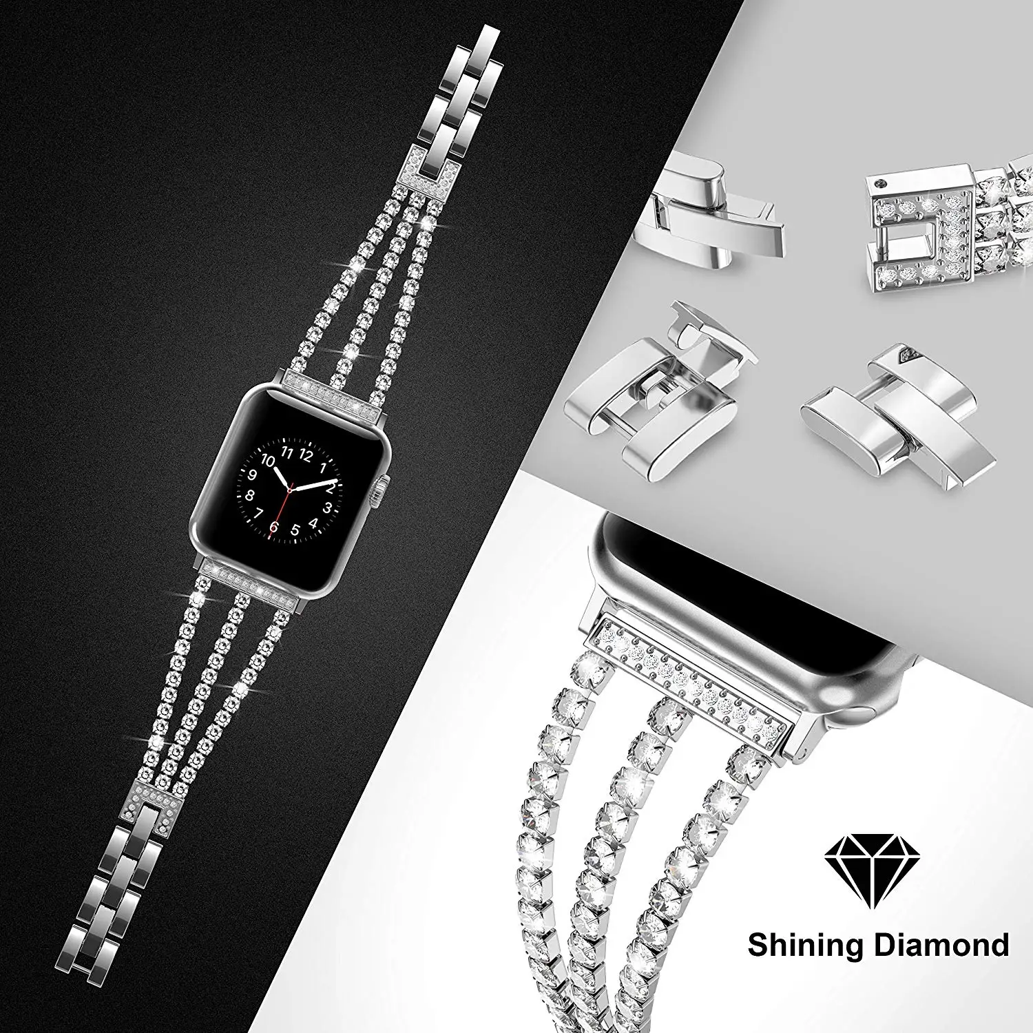 chain Steel Watch Strap For Apple Watch 6 5 4 SE 3 2 Band 38mm 42mm steel Bracelet Sport Band for iWatch series 4/3 40mm 44mm chain Steel Watch Strap For Apple Watch 6 5 4 SE 3 2 Band 38mm 42mm steel Bracelet Sport Band for iWatch series 4/3 40mm 44mm
