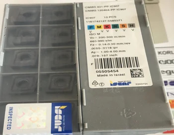 

ISCAR 10 PCS CARBIDE INSERT CNMG 120404-PP IC907