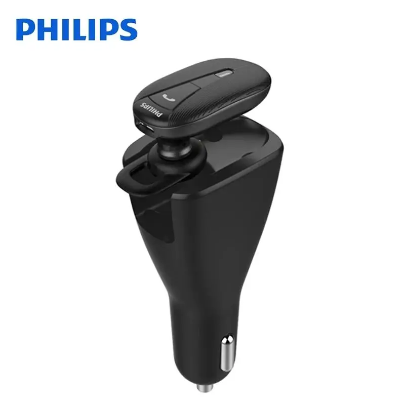 Philips SHB1801P автомобильный комплект Bluetooth гарнитура с выходным током 1A/2.4A Bluetooth 4,1 наушники для бизнеса