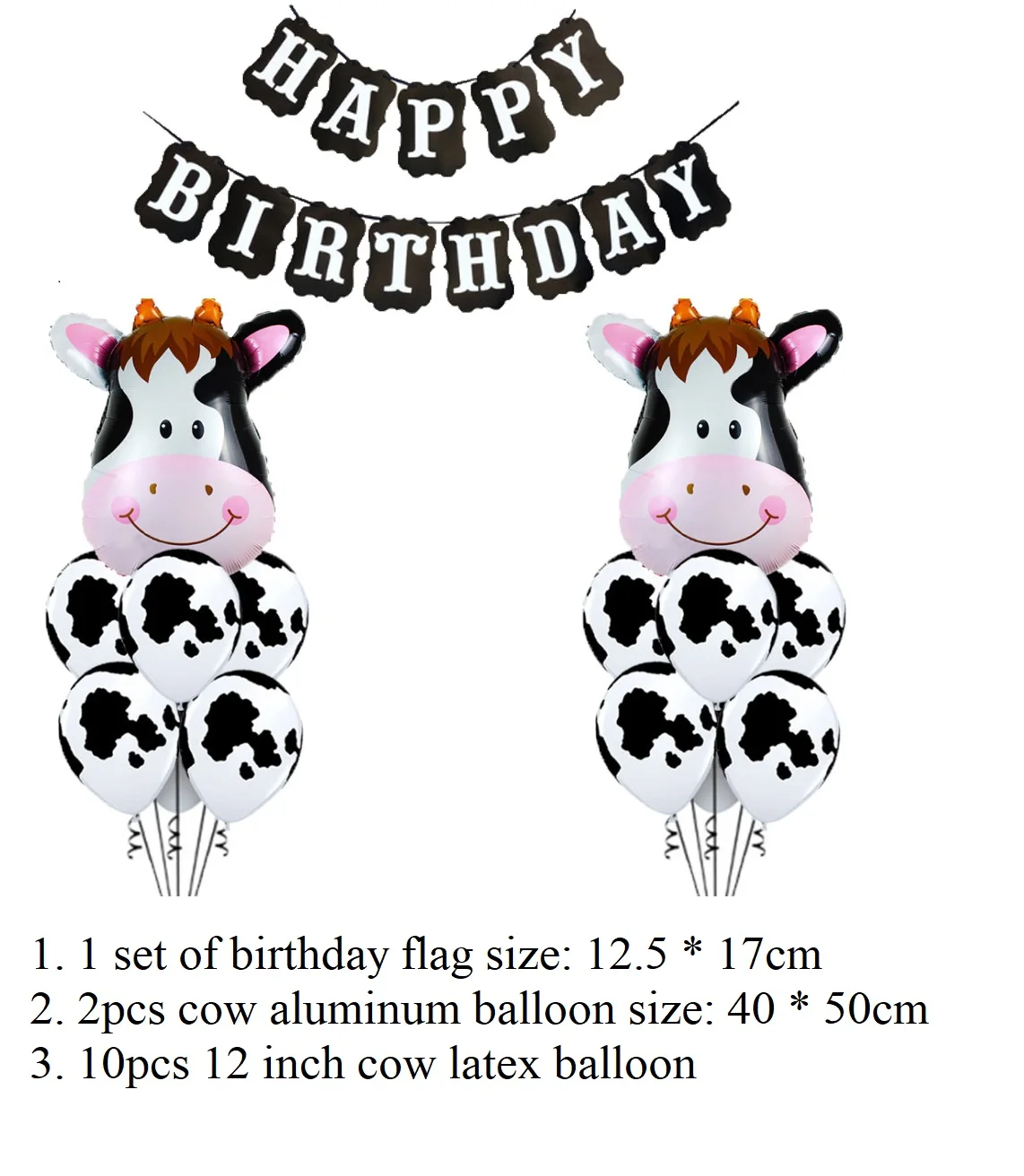 Farm Animal Party Cow Print Cow Bell Ranch Western Party Supplies 