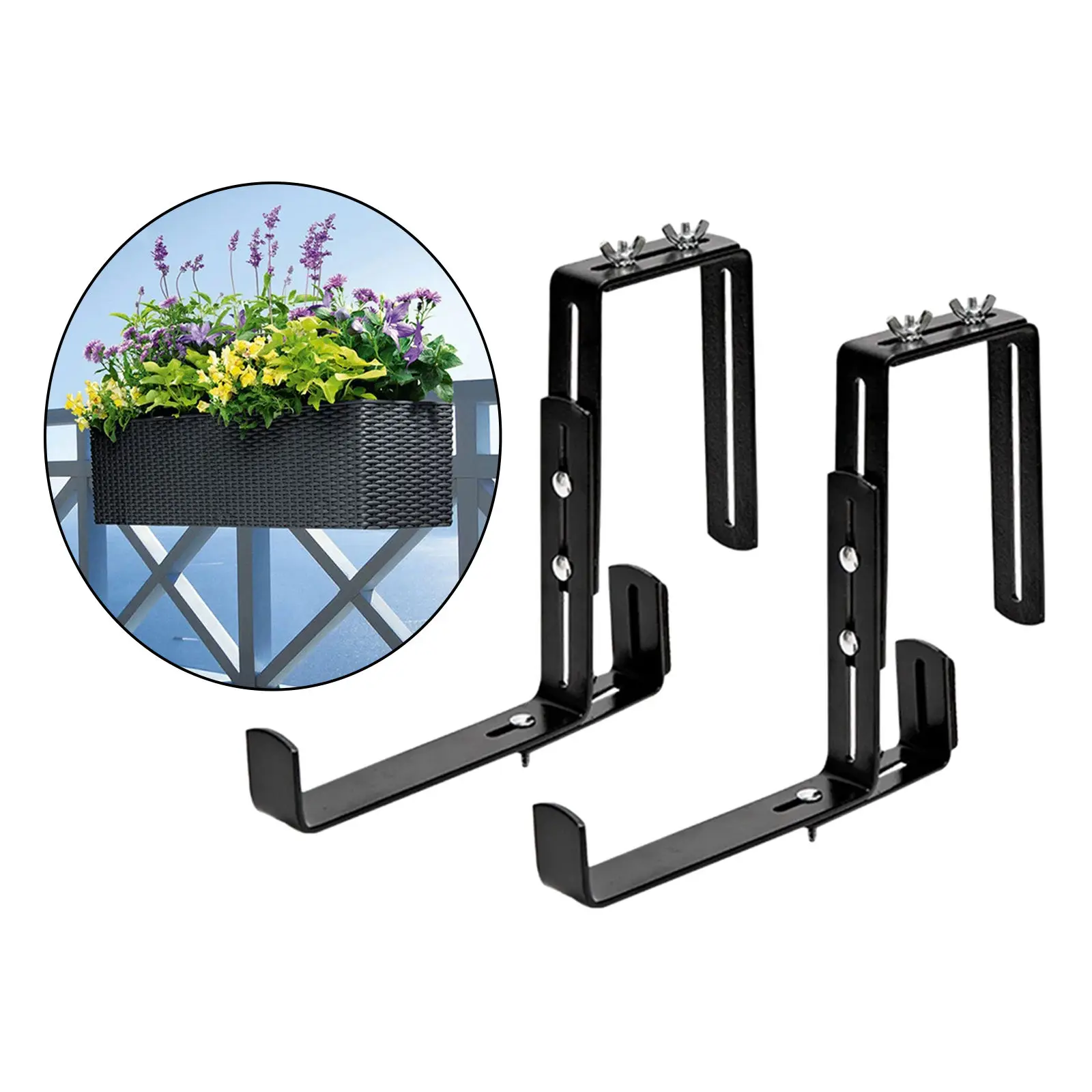 UPP Pot and Flowers Cantilever Set Hanging Cantilever Wall Bracket Wall Hook Flower Pot to 15kg 