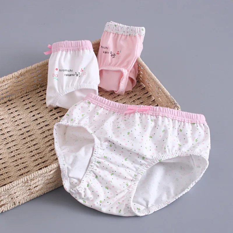 

WEIXINBUY Baby Panties Kids Girls Underpants Soft Cotton Panties Children Underwear Short Briefs for girls 3pcs/sets