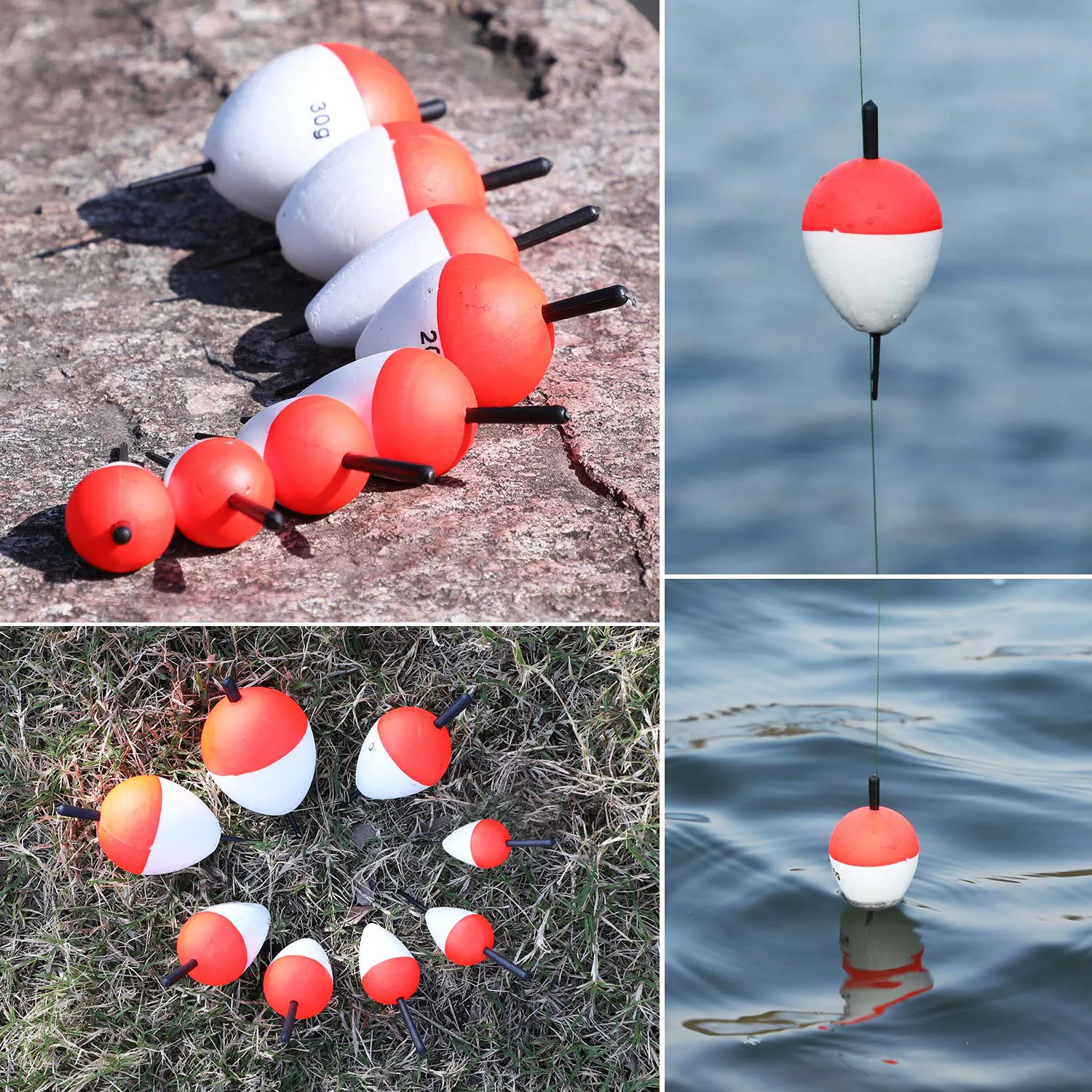 Fishing Floats Sougayilang EVA Fishing Floats Set 1-30g 10pcs fishing floats fishing float fishing bobber fishing buoy