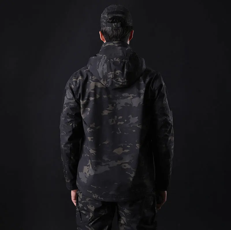 JLETOLI камуфляжная флисовая куртка водонепроницаемая военная тактическая походная куртка уличные ветровки теплое зимнее пальто для мужчин
