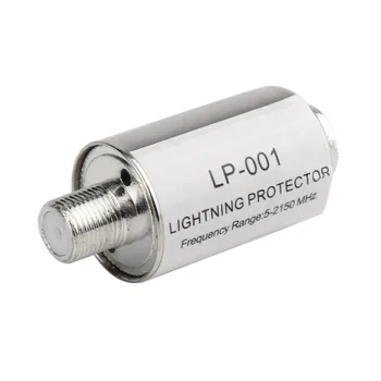 baratas Dispositivo Coaxial Da Proteção Do Relâmpago Da Tevê Satélite Do Protetor Da Iluminação Da Antena De Satélite Prendedor 5-2150mhz Dropshipping