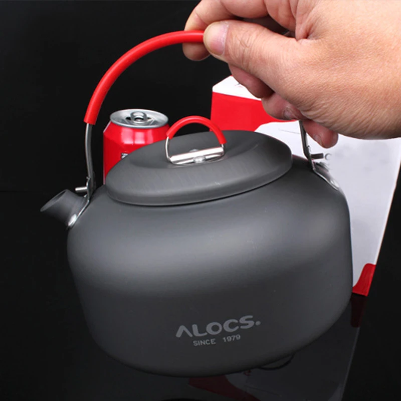 

0.8L Camping Supplies Equipment Lightweight Outdoor Picnic Water Teapot Coffee Pot Tools 120g